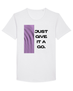 Just Give It A Go3 Tricou mânecă scurtă guler larg Bărbat Skater