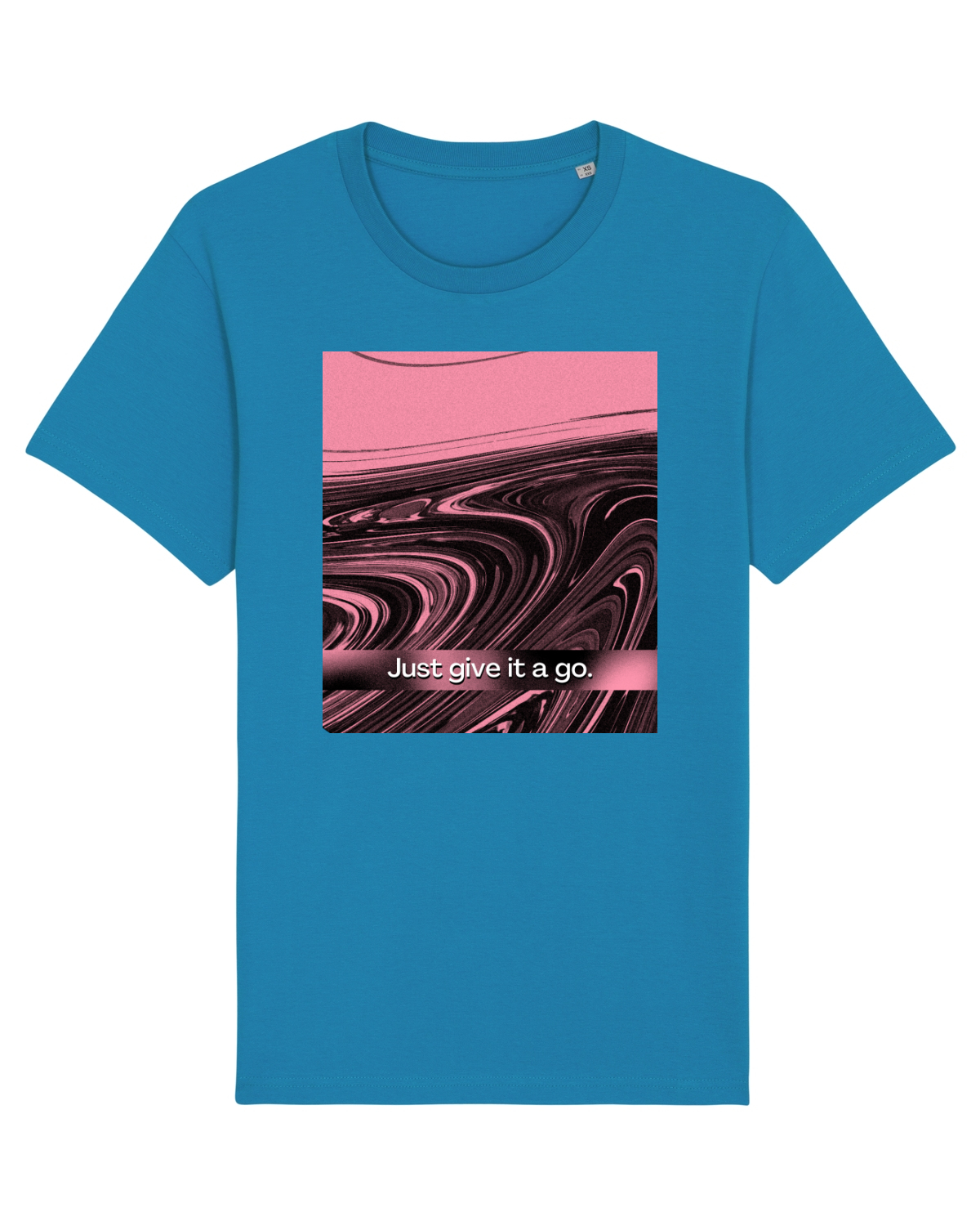 Tricou mânecă scurtă Unisex Rocker Azur