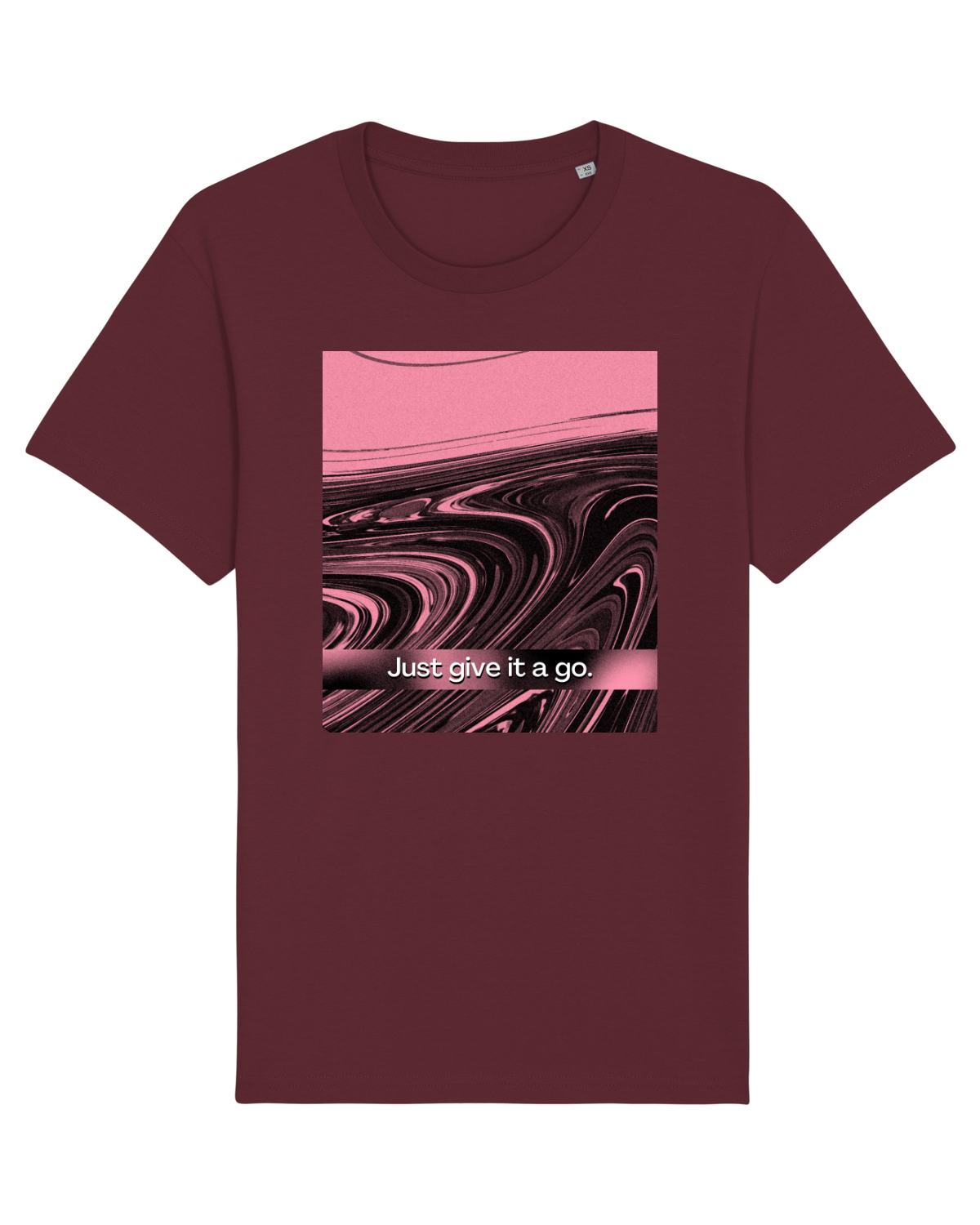 Tricou mânecă scurtă Unisex Rocker Burgundy