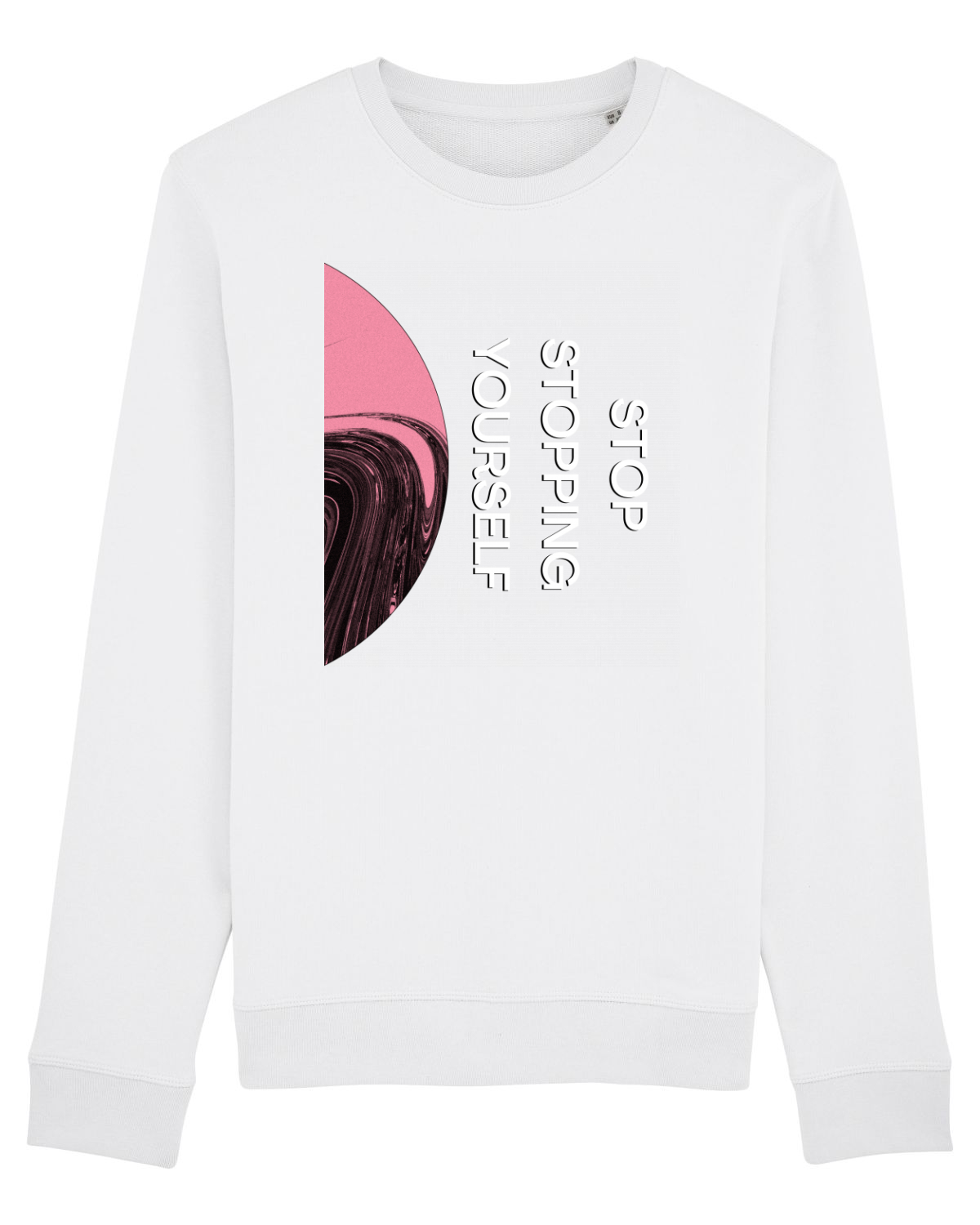 Bluză mânecă lungă Unisex Rise White
