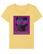 be more powerful than your excuses4 Tricou mânecă scurtă guler larg fitted Damă Expresser