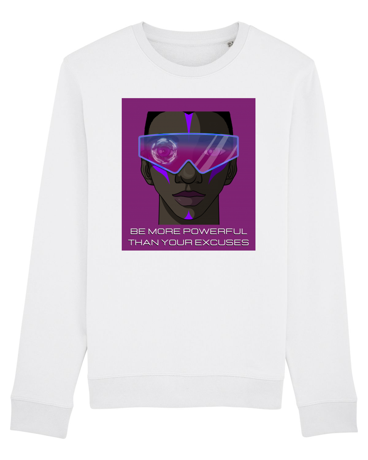 Bluză mânecă lungă Unisex Rise White