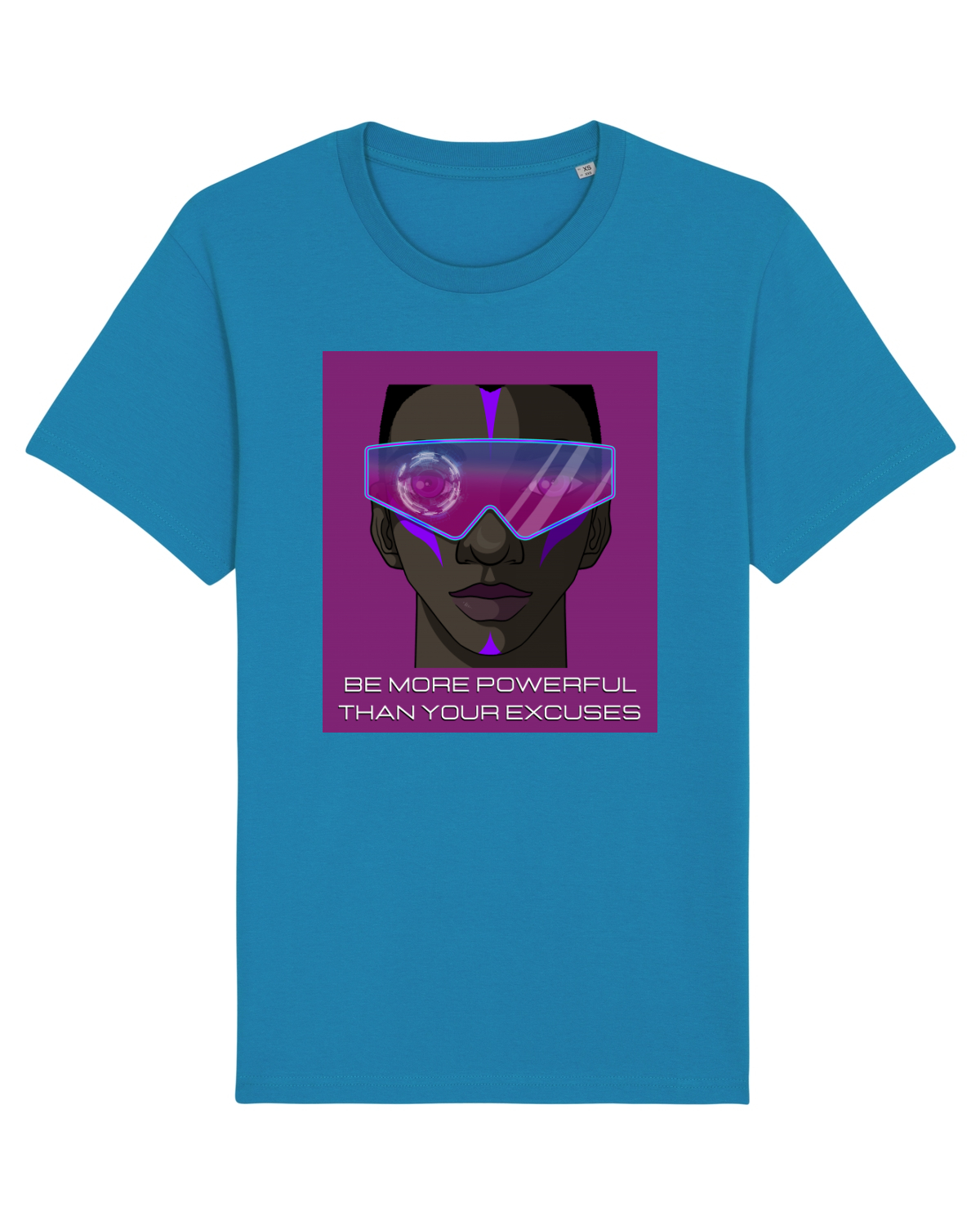 Tricou mânecă scurtă Unisex Rocker Azur