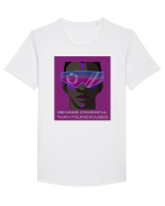 be more powerful than your excuses4 Tricou mânecă scurtă guler larg Bărbat Skater