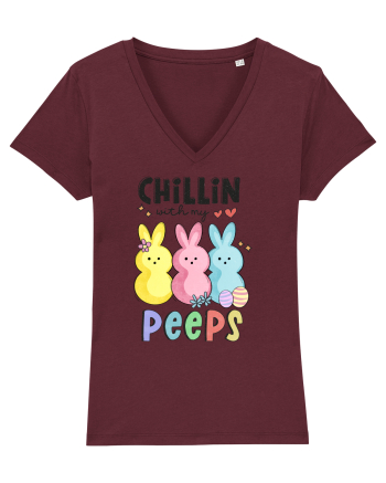 Chillin With My Peeps Burgundy