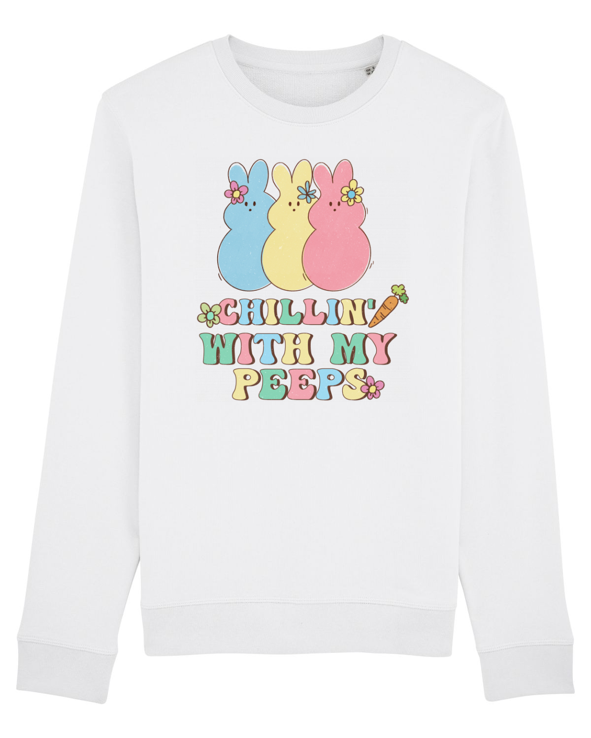 Bluză mânecă lungă Unisex Rise White