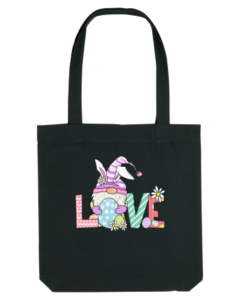 Easter Gnome Love Black