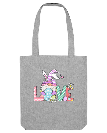 Easter Gnome Love Heather Grey