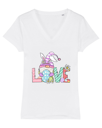 Easter Gnome Love White
