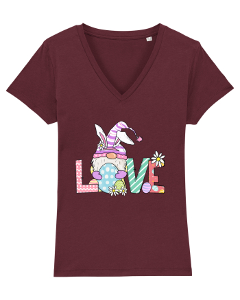 Easter Gnome Love Burgundy