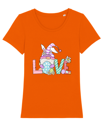 Easter Gnome Love Bright Orange