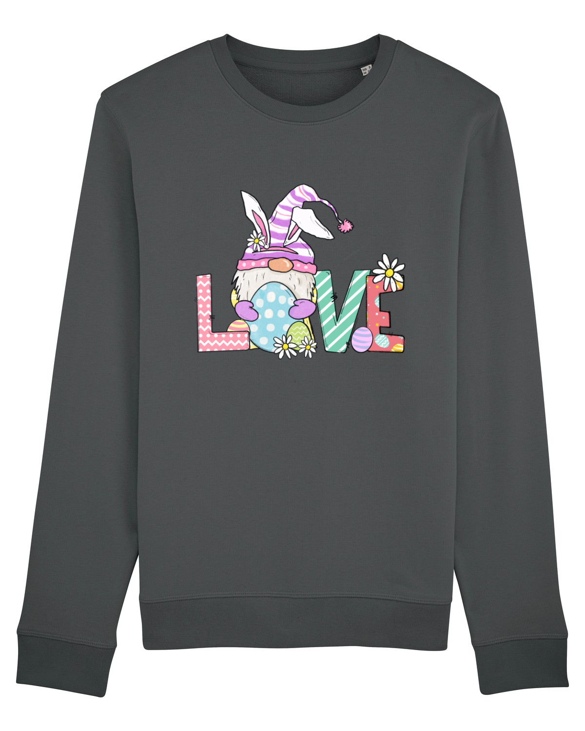 Bluză mânecă lungă Unisex Rise Anthracite