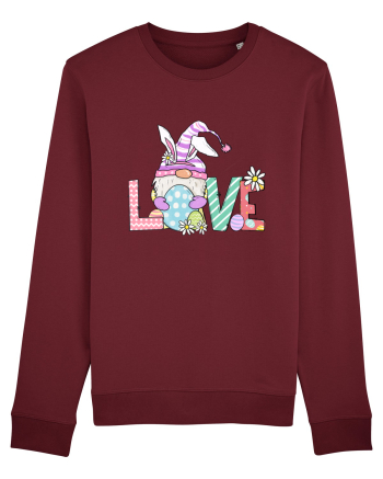 Easter Gnome Love Burgundy