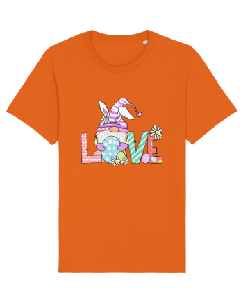 Easter Gnome Love Bright Orange