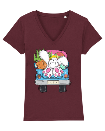 Funny Easter Truck Burgundy