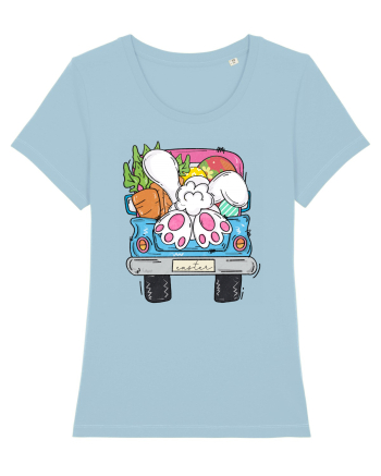 Funny Easter Truck Sky Blue