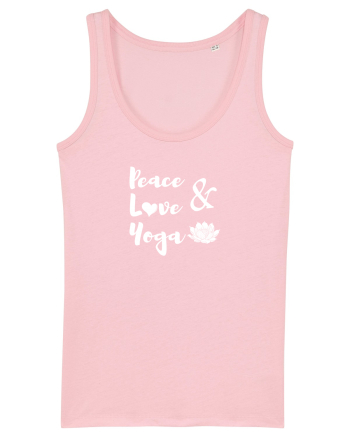 Peace Love Yoga Cotton Pink