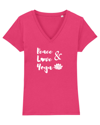 Peace Love Yoga Raspberry