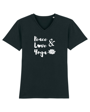 Peace Love Yoga Black