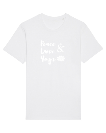 Peace Love Yoga White