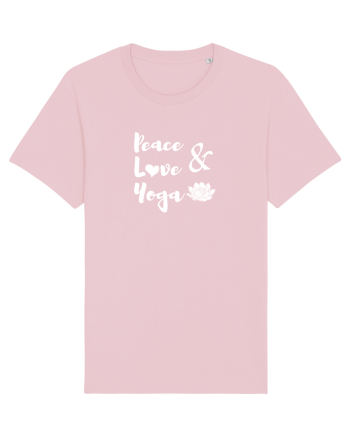 Peace Love Yoga Cotton Pink