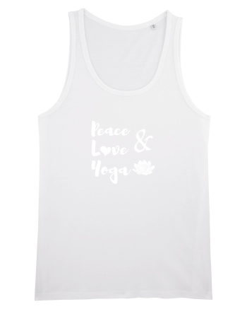 Peace Love Yoga White