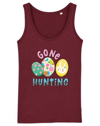 Gone Hunting Easter Eggs Burgundy