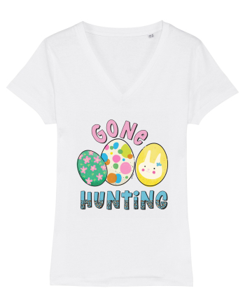 Gone Hunting Easter Eggs White
