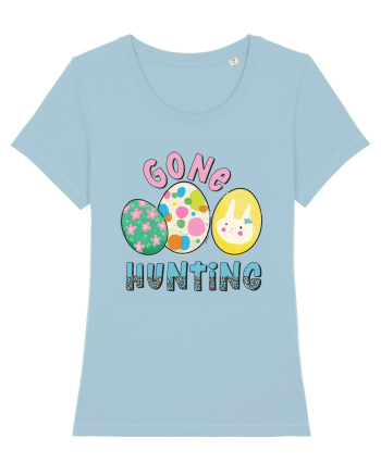 Gone Hunting Easter Eggs Sky Blue