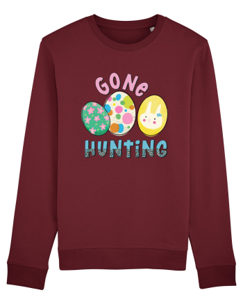 Gone Hunting Easter Eggs Burgundy