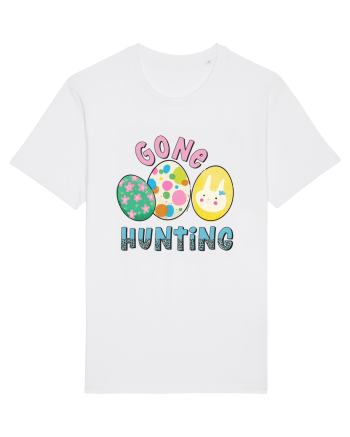 Gone Hunting Easter Eggs White