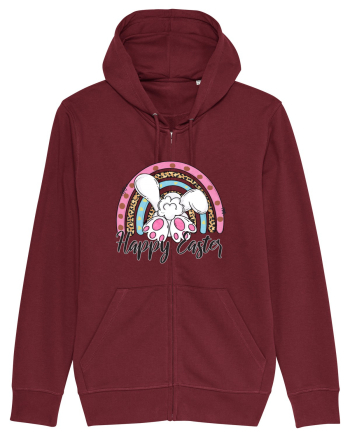 Happy Easter Rainbow Burgundy