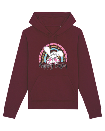 Happy Easter Rainbow Burgundy