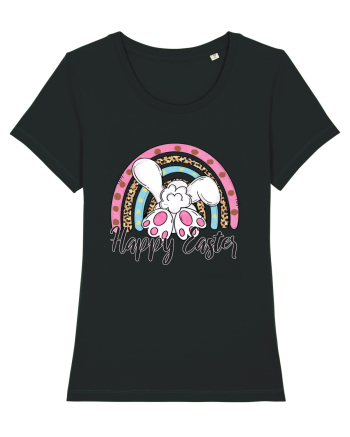 Happy Easter Rainbow Black