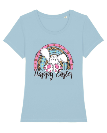 Happy Easter Rainbow Sky Blue