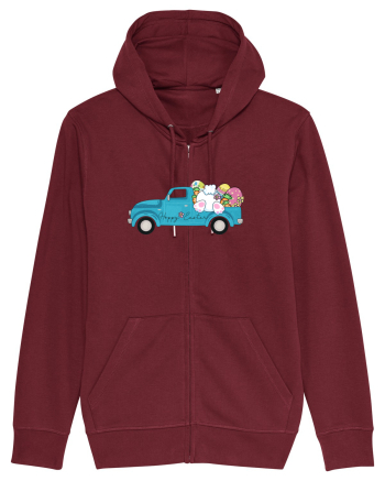 Happy Easter Truck Burgundy