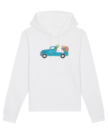 Happy Easter Truck White