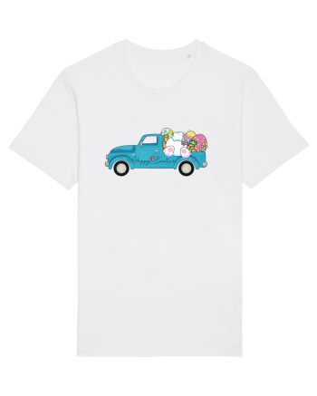 Happy Easter Truck White