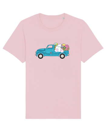 Happy Easter Truck Cotton Pink