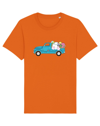 Happy Easter Truck Bright Orange