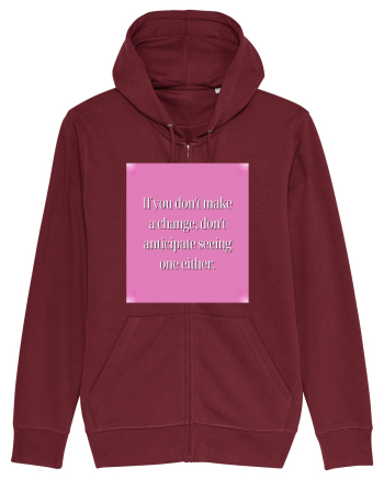 I f you don t make a change, don t anticipate seeing one either Burgundy
