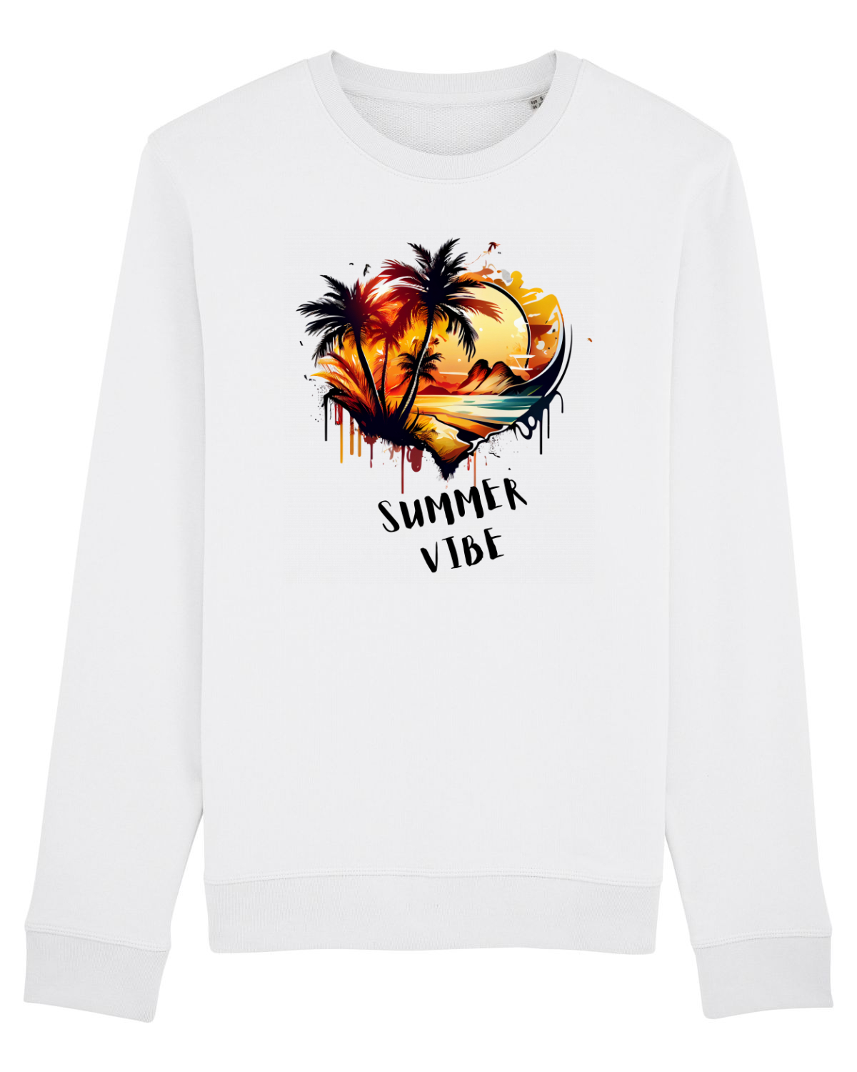 Bluză mânecă lungă Unisex Rise White