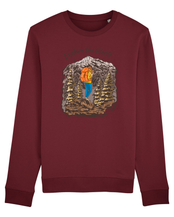 Explore the World Burgundy