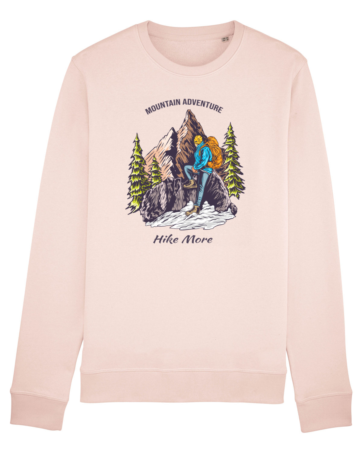 Bluză mânecă lungă Unisex Rise Candy Pink