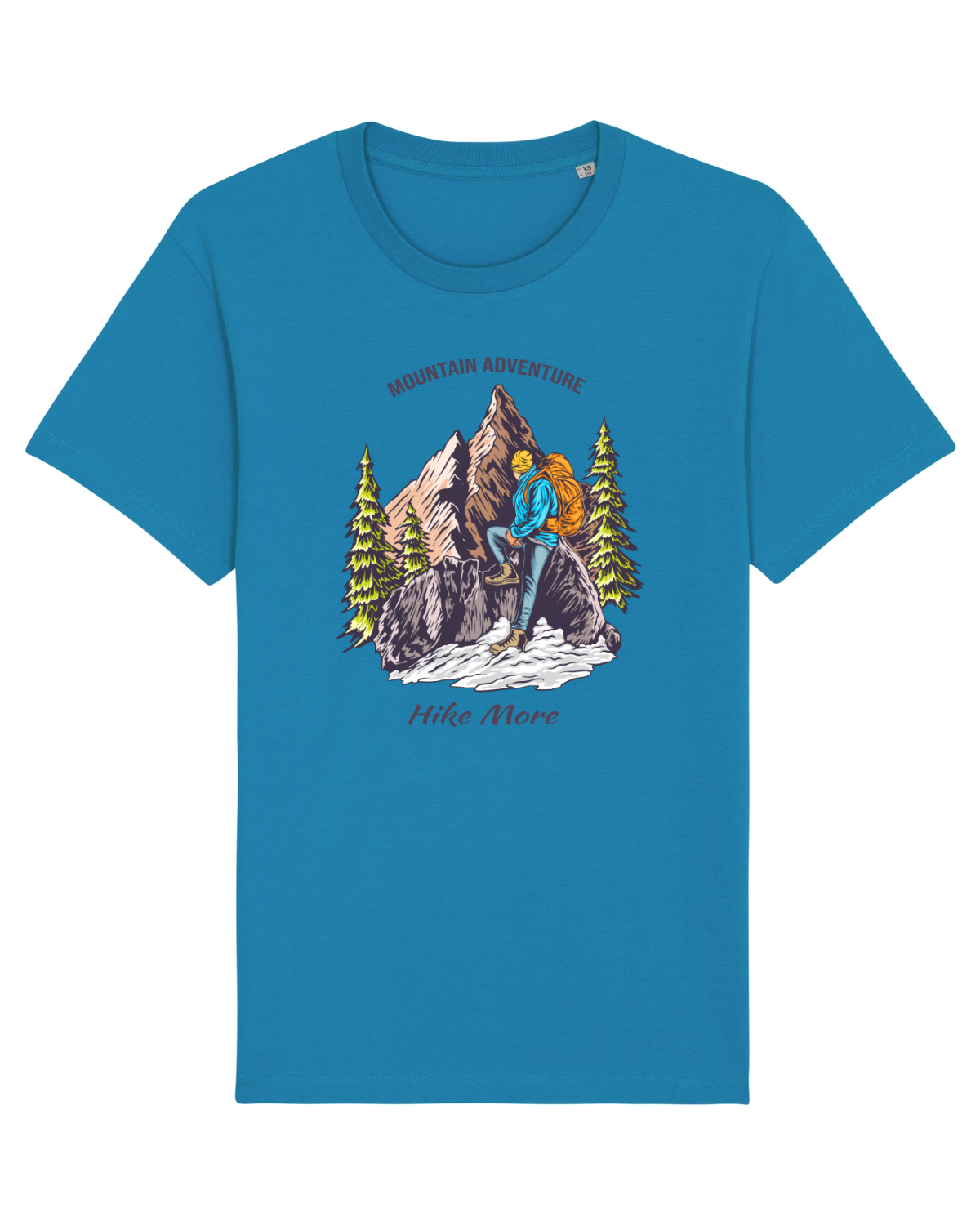 Tricou mânecă scurtă Unisex Rocker Azur