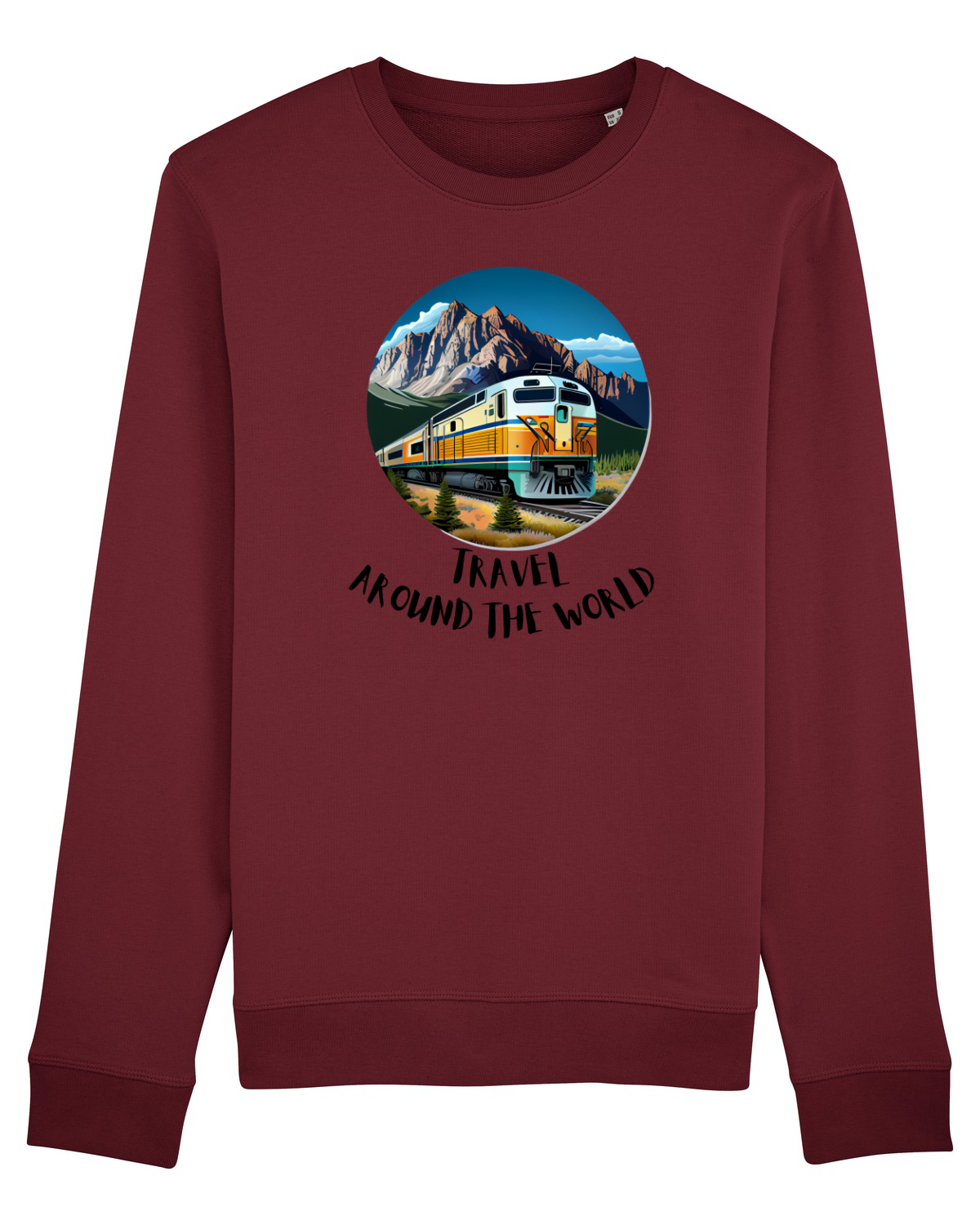 Bluză mânecă lungă Unisex Rise Burgundy
