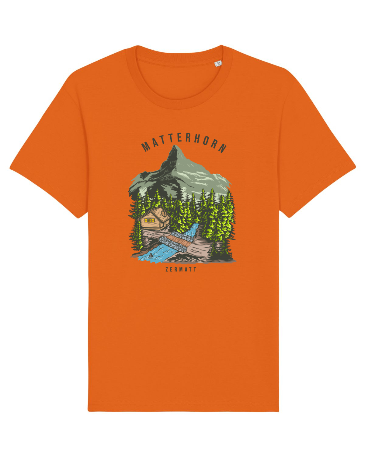 Tricou mânecă scurtă Unisex Rocker Bright Orange