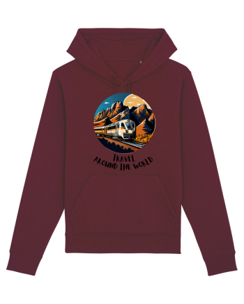 TRAVEL AROUND THE WORLD - V3 Burgundy