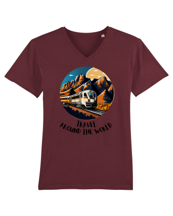 TRAVEL AROUND THE WORLD - V3 Burgundy