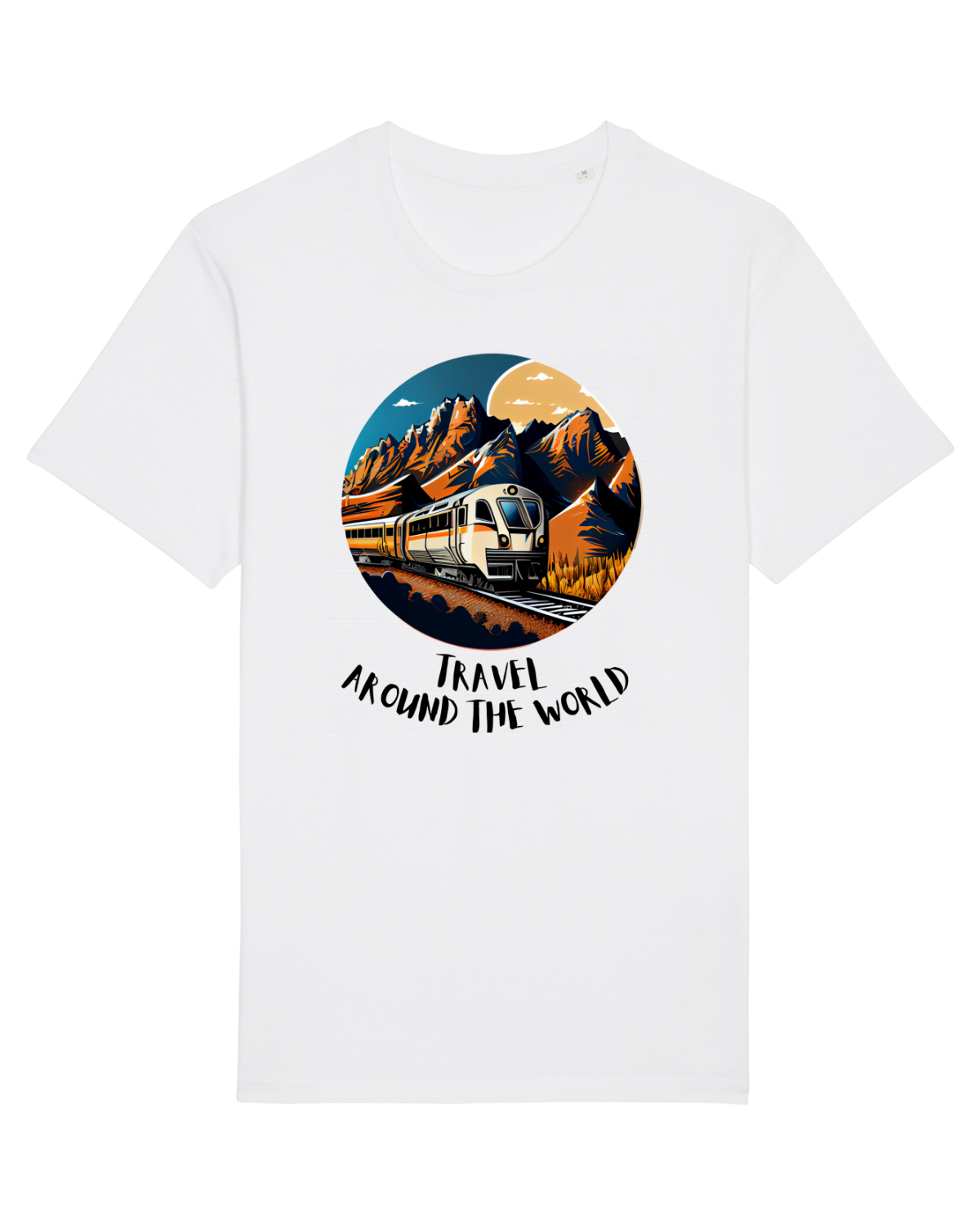 Tricou mânecă scurtă Unisex Rocker White